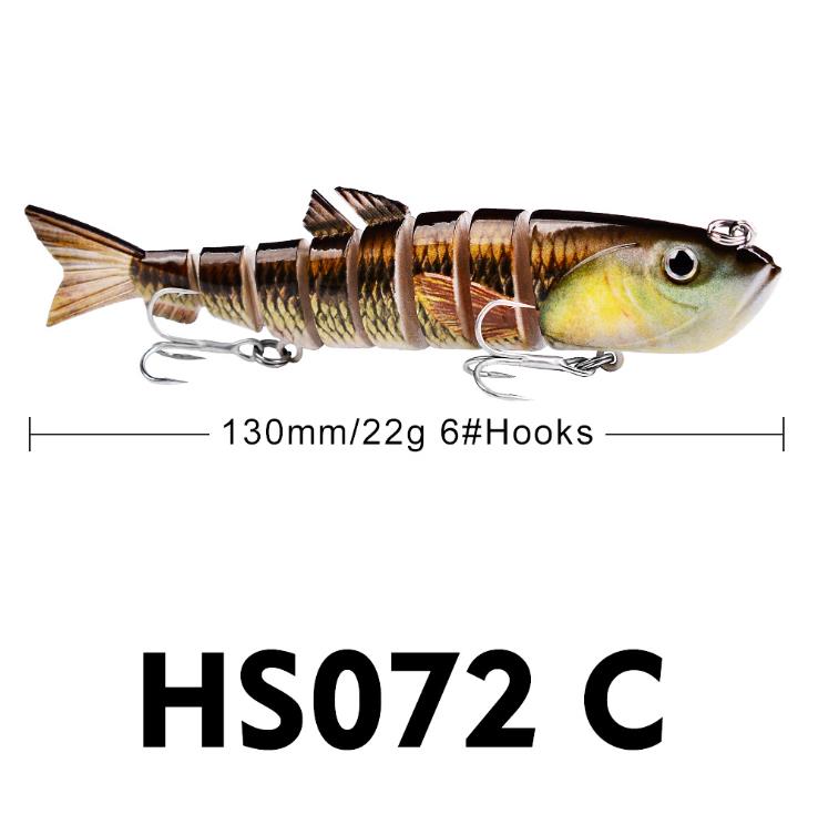 SNEDA 22g 13cm Sinking Wobblers Fishing Lures Jointed Crankbait Swimbait