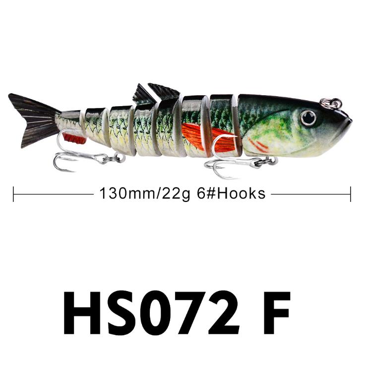 SNEDA 22g 13cm Sinking Wobblers Fishing Lures Jointed Crankbait Swimbait