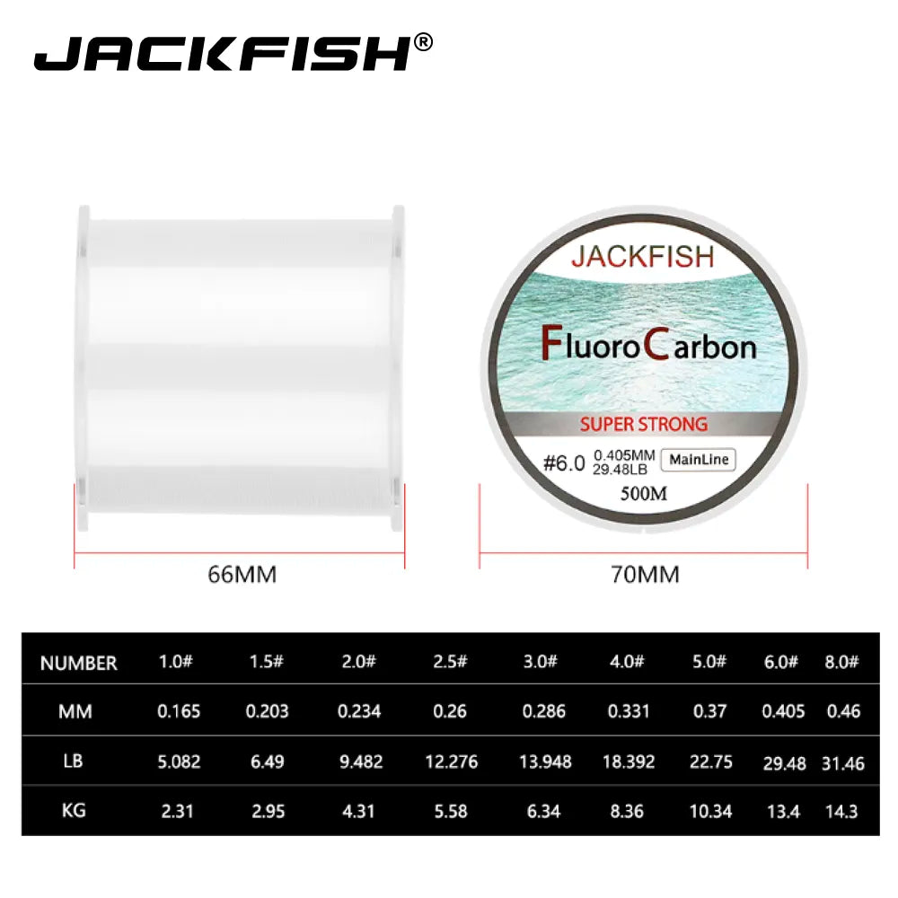 Fluorocarbon 500M Fishing Line 5-30lb