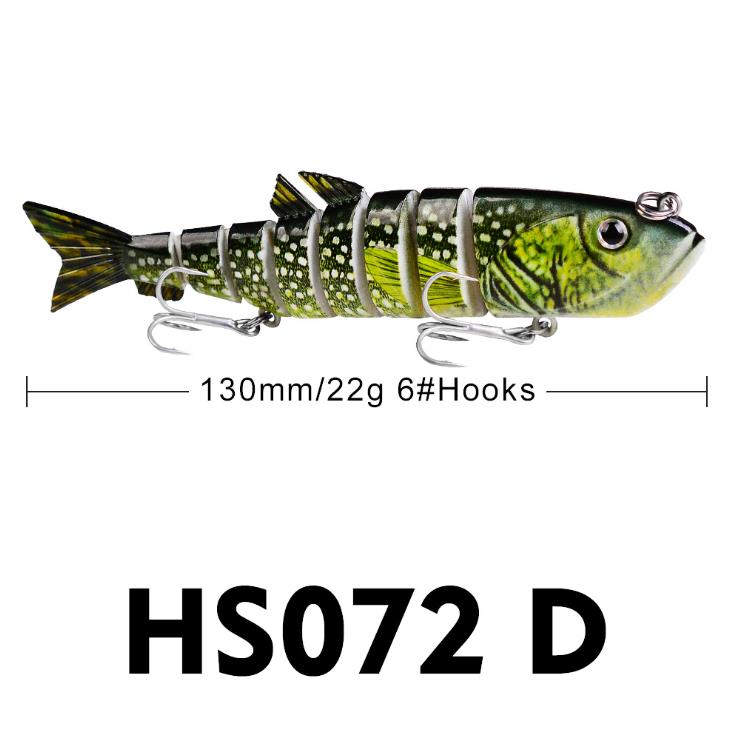 SNEDA 22g 13cm Sinking Wobblers Fishing Lures Jointed Crankbait Swimbait