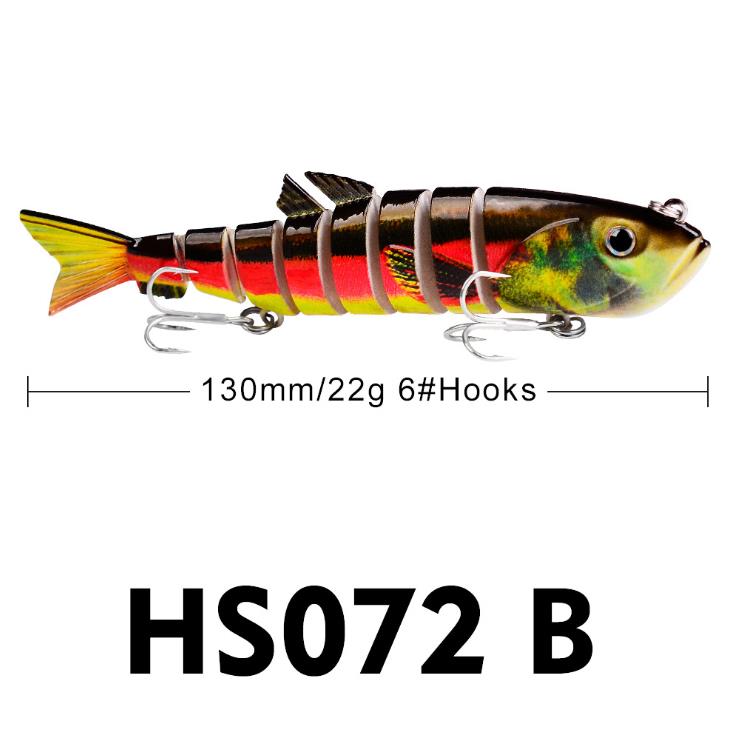 SNEDA 22g 13cm Sinking Wobblers Fishing Lures Jointed Crankbait Swimbait