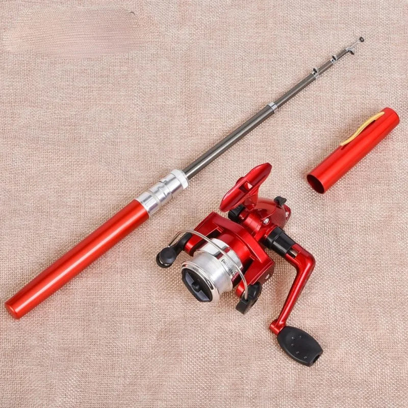 Pen Fishing Rod Spinning Reel Portable Pocket Fishing Rod