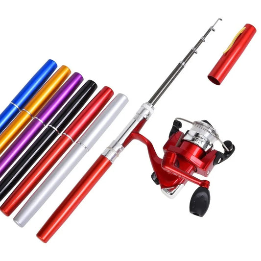 Pen Fishing Rod Spinning Reel Portable Pocket Fishing Rod