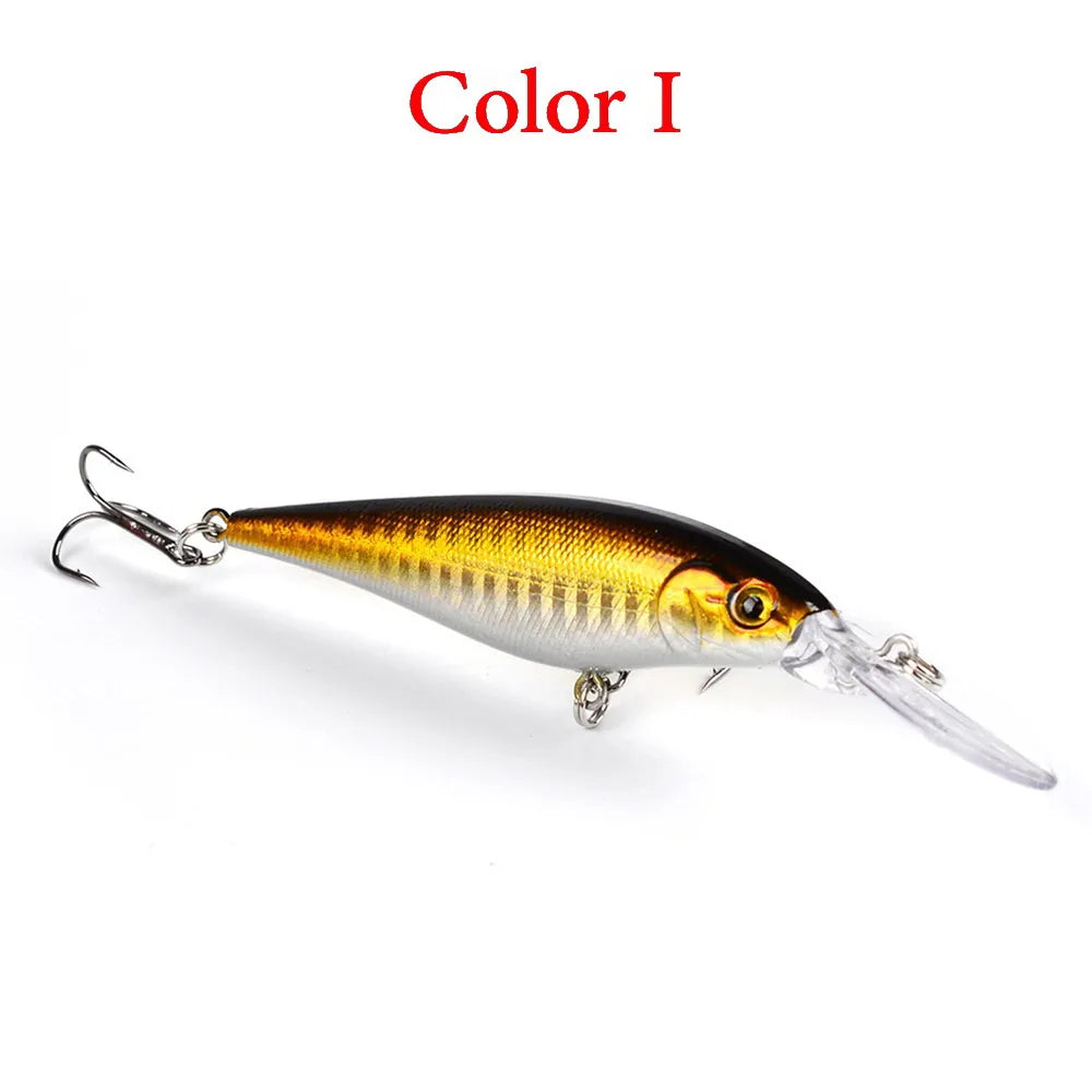 Minnow Lure 115mm 10.5g With Treble Hook 10 Colors Swimbait Lures Floating