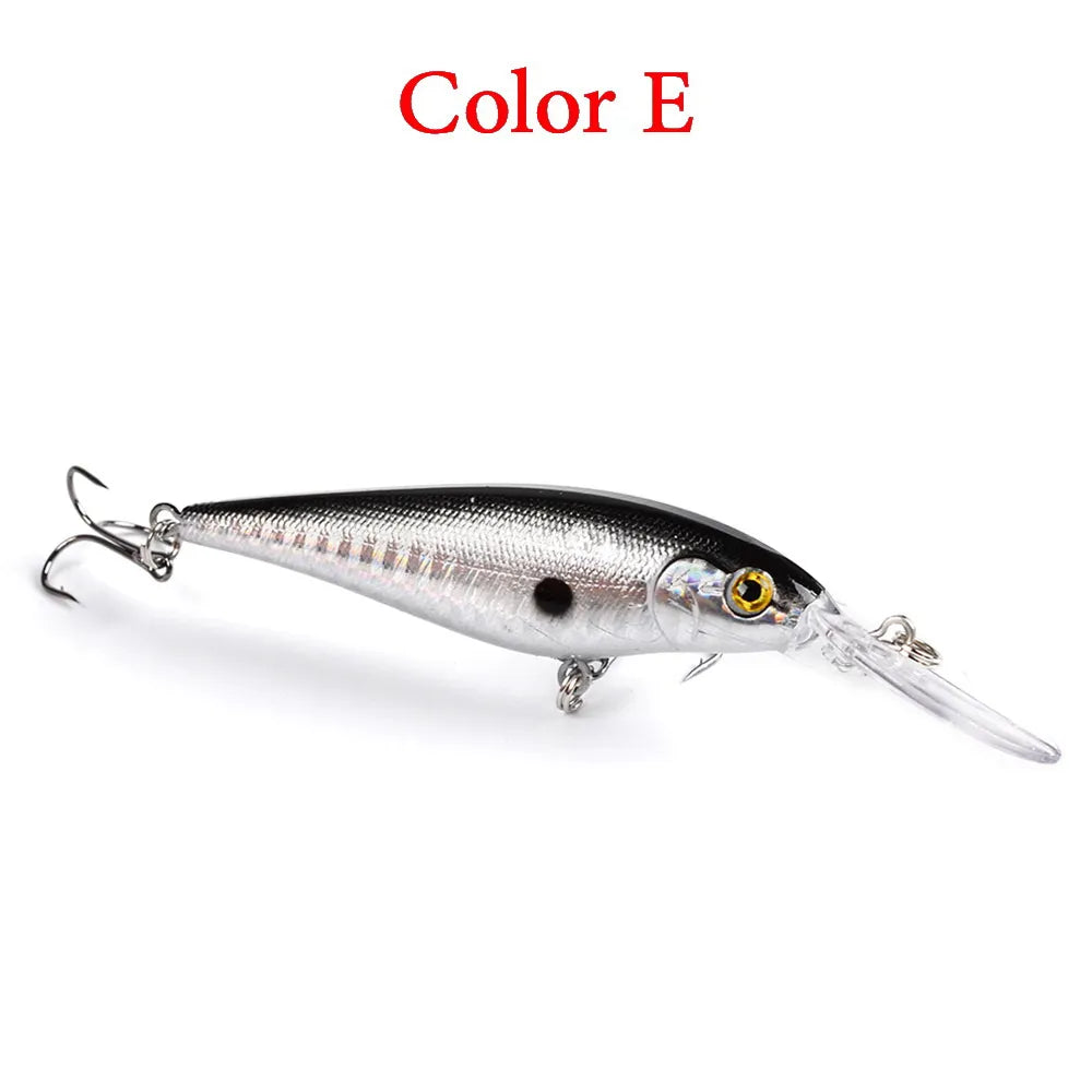 Minnow Lure 115mm 10.5g With Treble Hook 10 Colors Swimbait Lures Floating