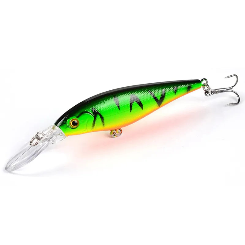 Minnow Lure 115mm 10.5g With Treble Hook 10 Colors Swimbait Lures Floating