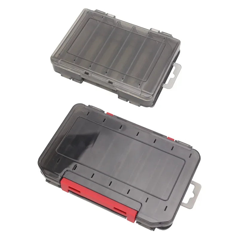 Double Sided Fishing Tackle Box 12 14 Compartments